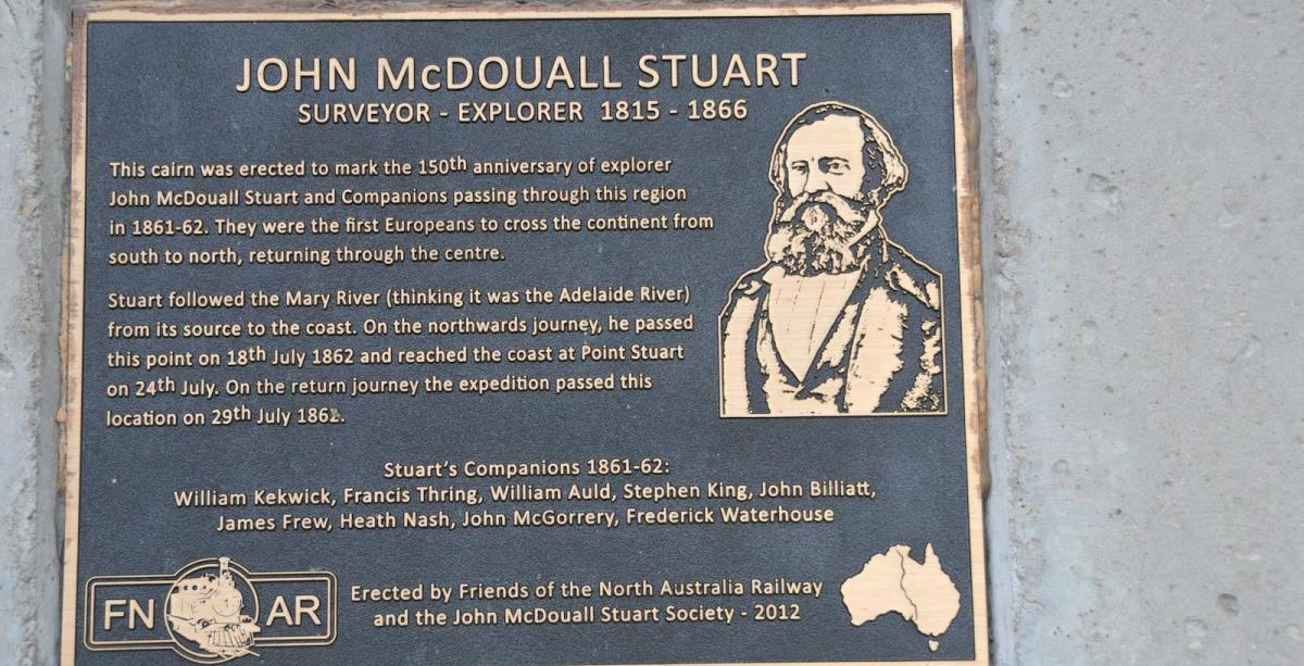 John McDouall Stuart 150th Anniversary